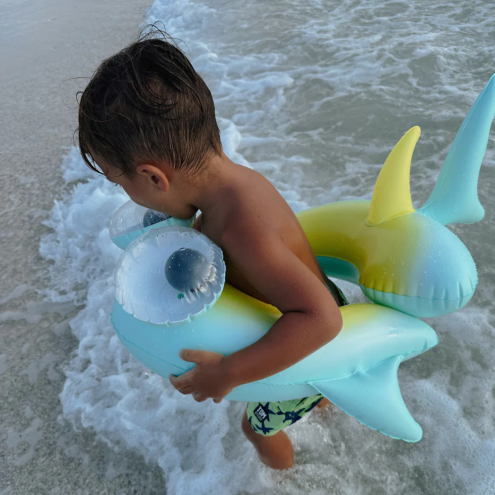 Kids Tube Pool Ring - Salty The Shark - Image 4