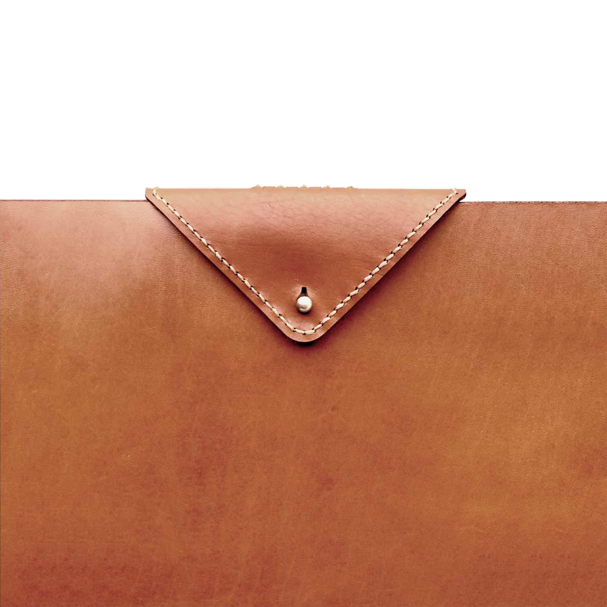 Laptop Leather Sleeve - Cognac - Image 3