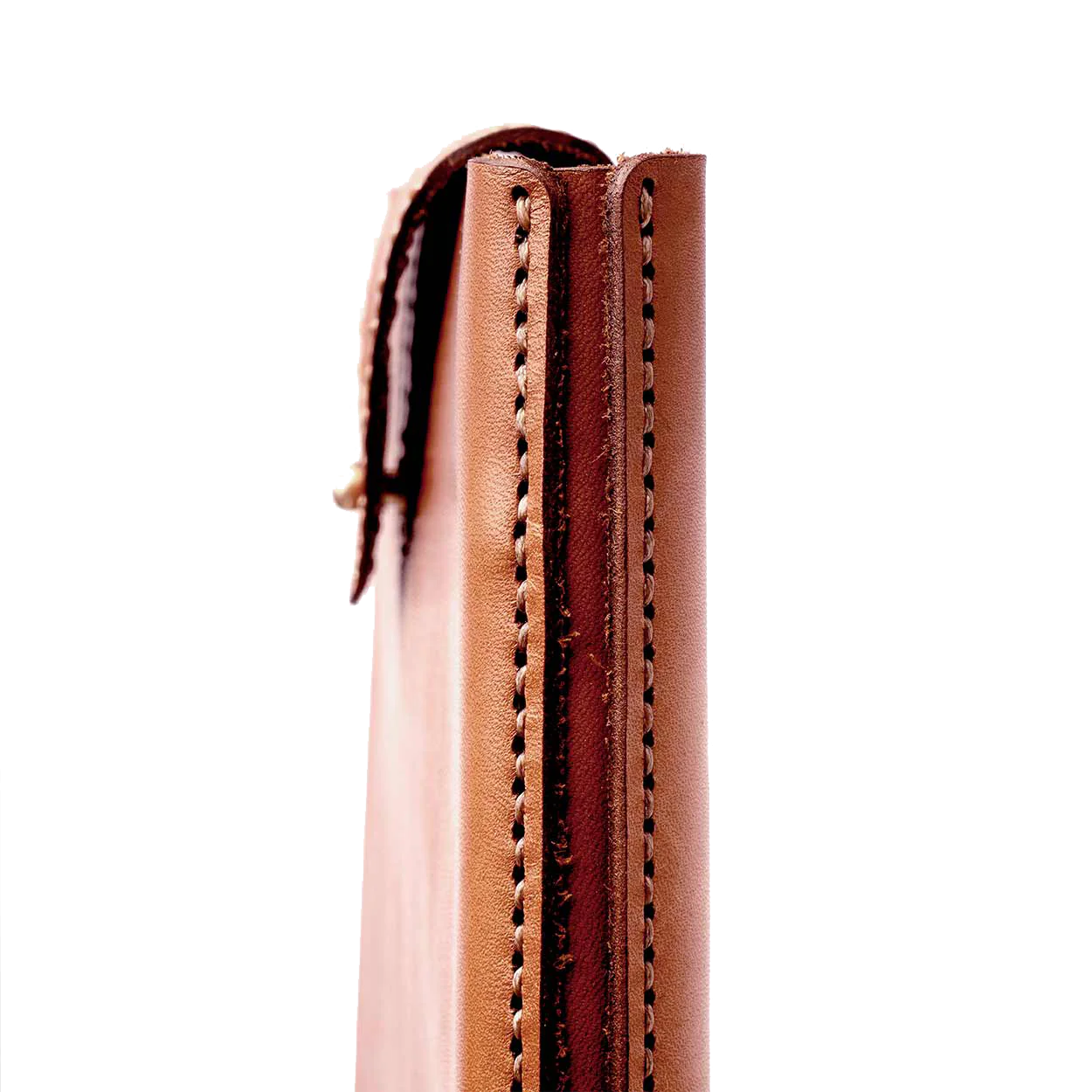Laptop Leather Sleeve - Cognac - Image 4
