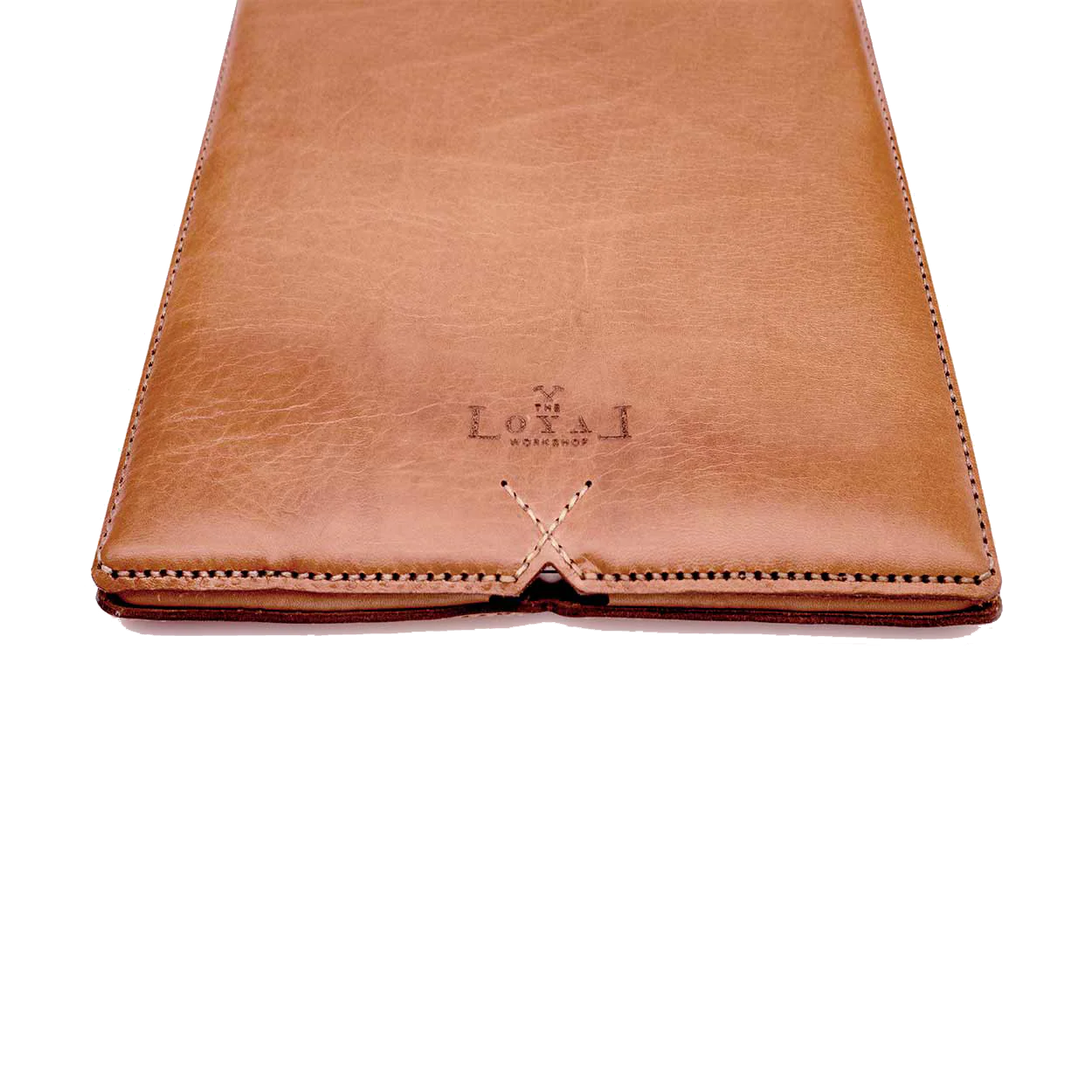 Laptop Leather Sleeve - Cognac - Image 5