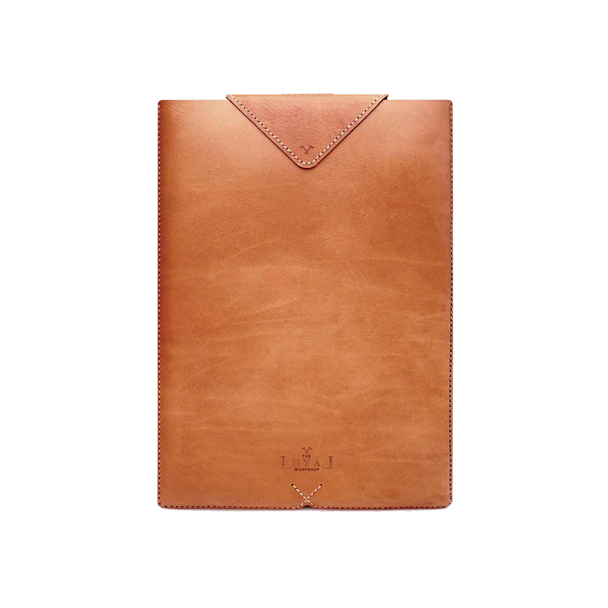 Laptop Leather Sleeve - Cognac - Image 6