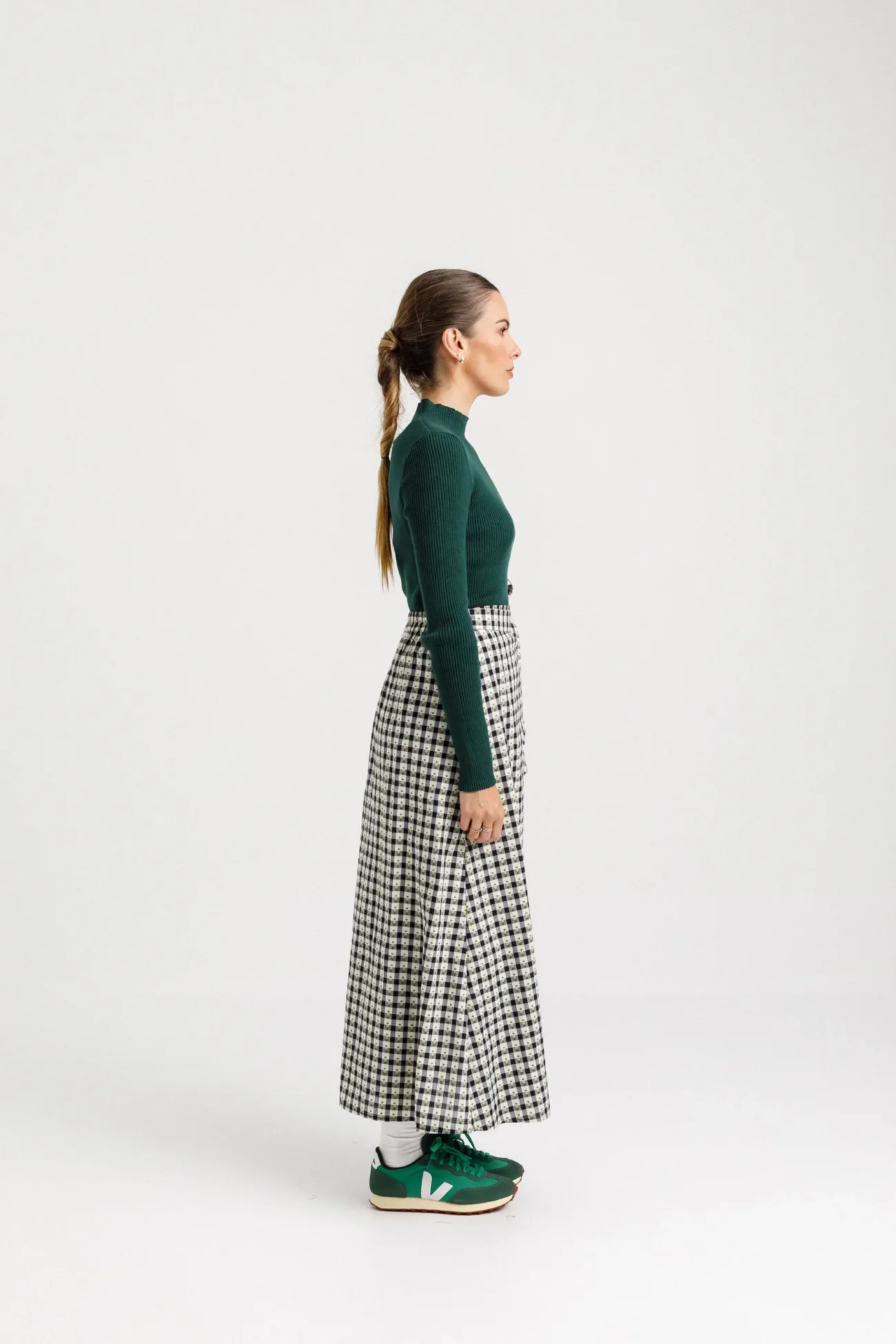 Liberty Skirt - Check Vines - Image 5