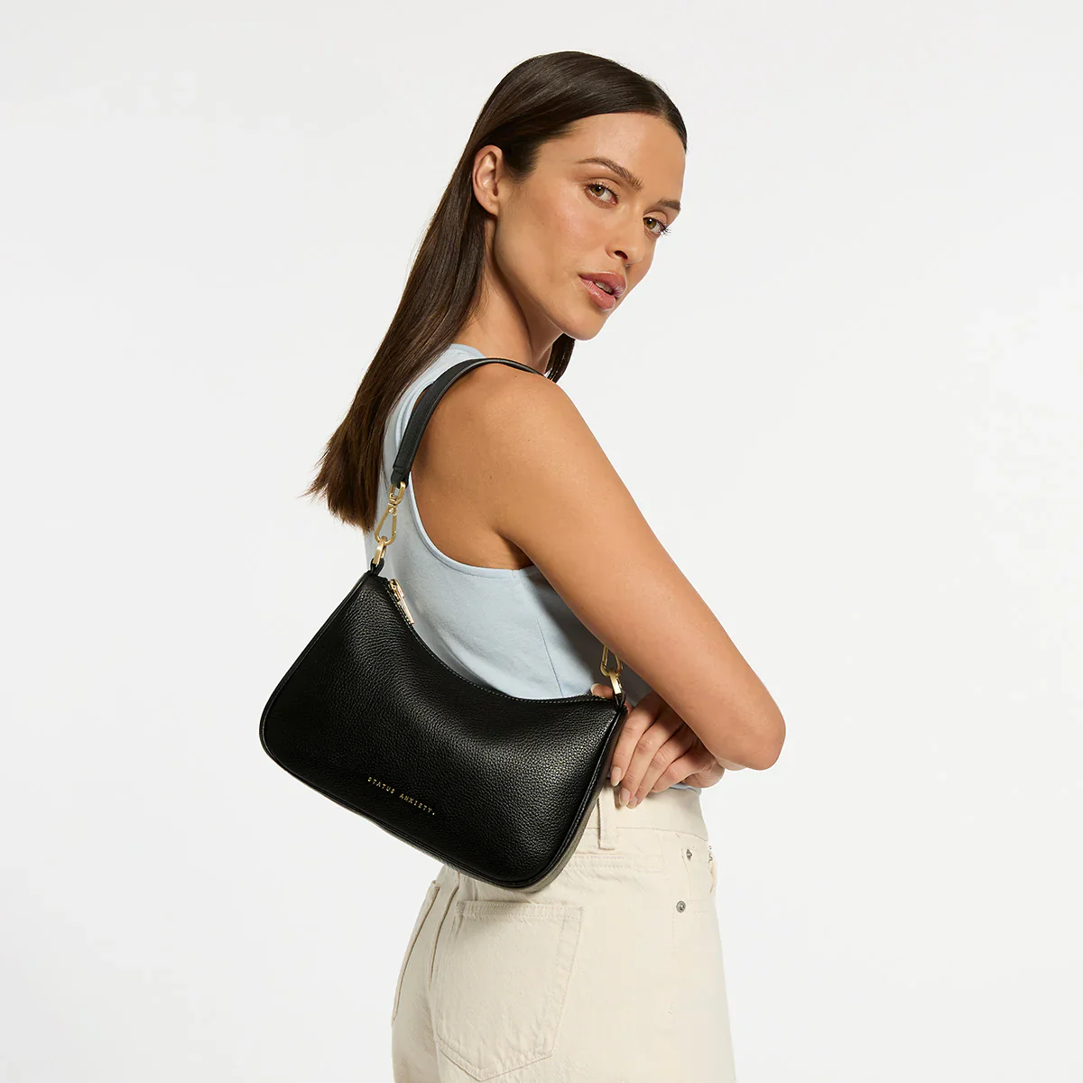 Look Both Ways Bag - Black/Brushed Gold - Image 4