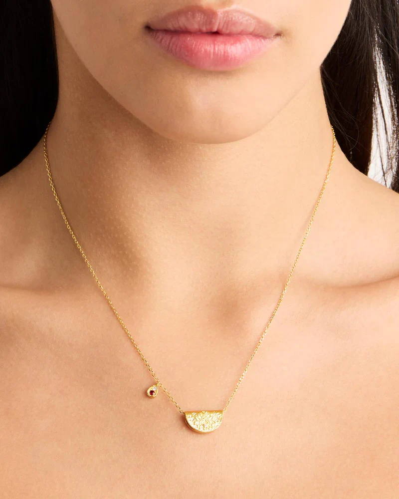 Lotus Birthstone Necklace - Image 5