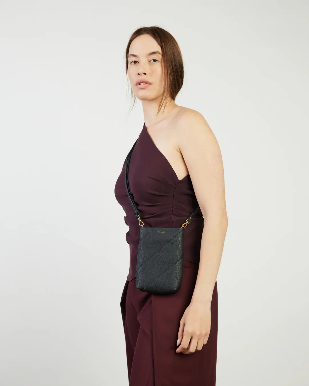 Maggie Crossbody - Black Bias - Image 2