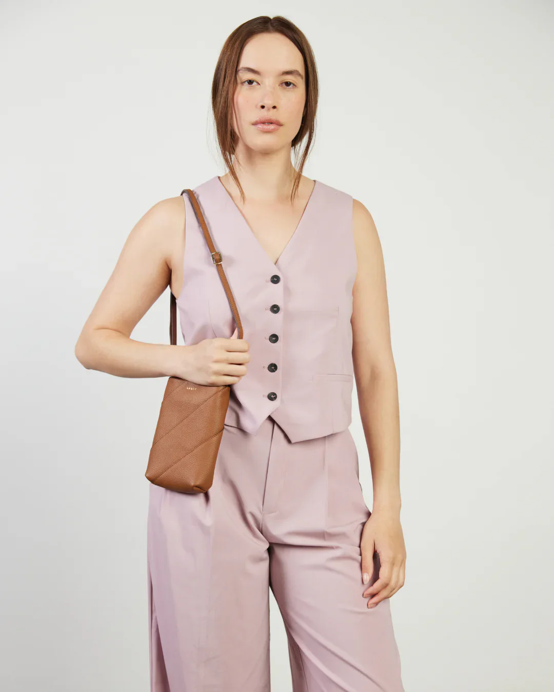 Maggie Crossbody - Tan Bias - Image 2