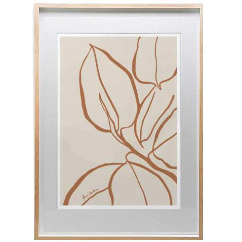 Ficus (sienna) Art Print