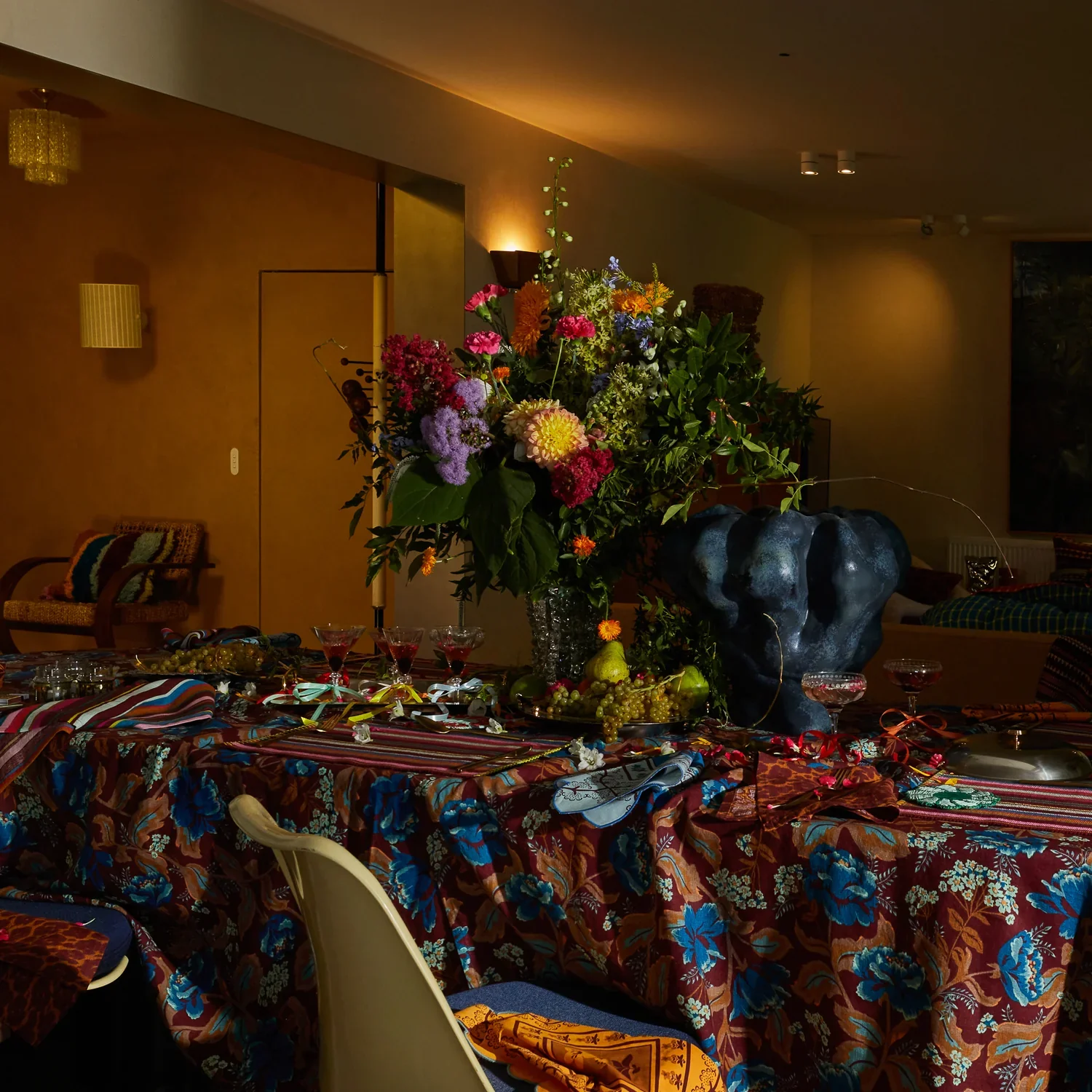 Margot Table Cloth - Mahogany - Image 3