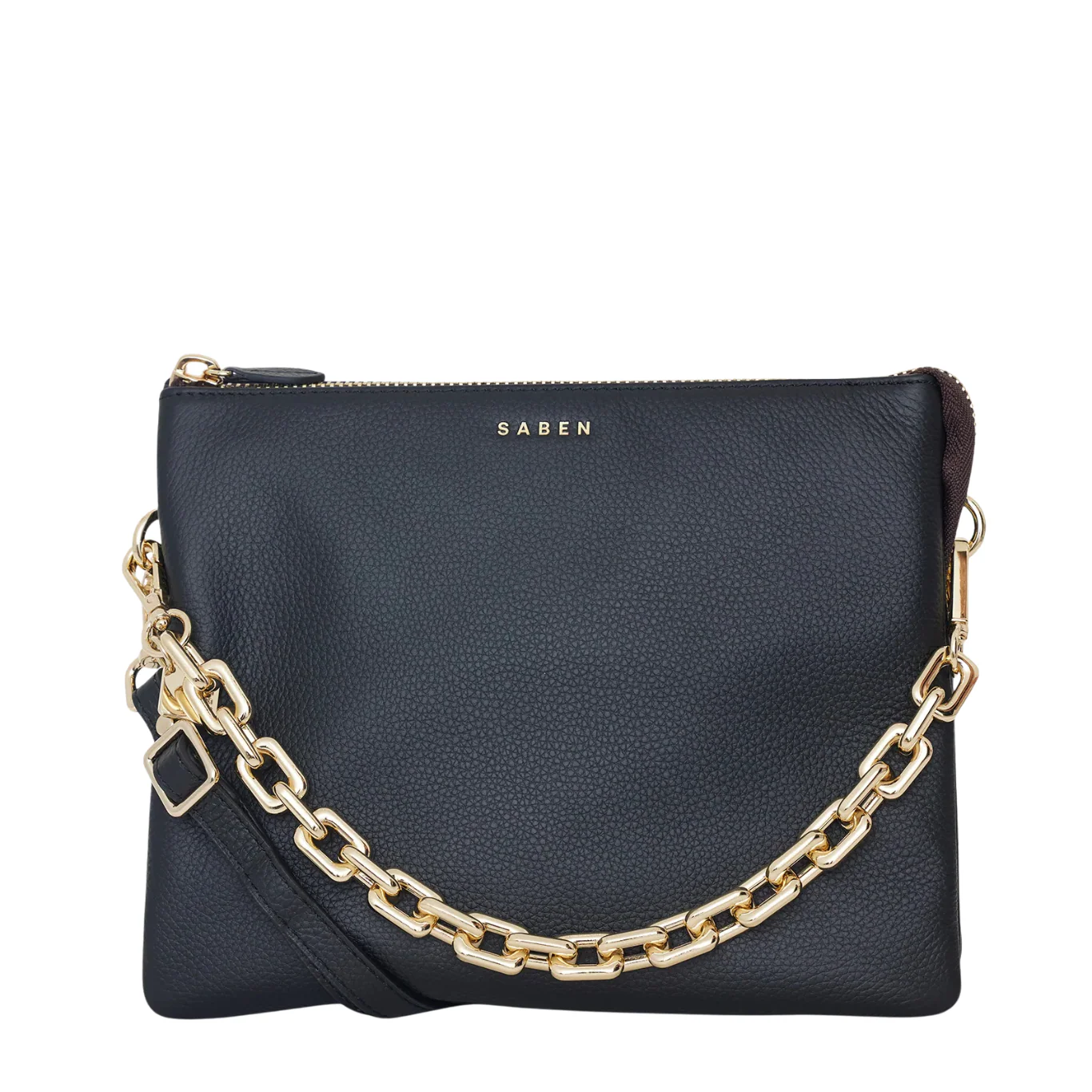 Matilda Crossbody - Black + Chunky Chain