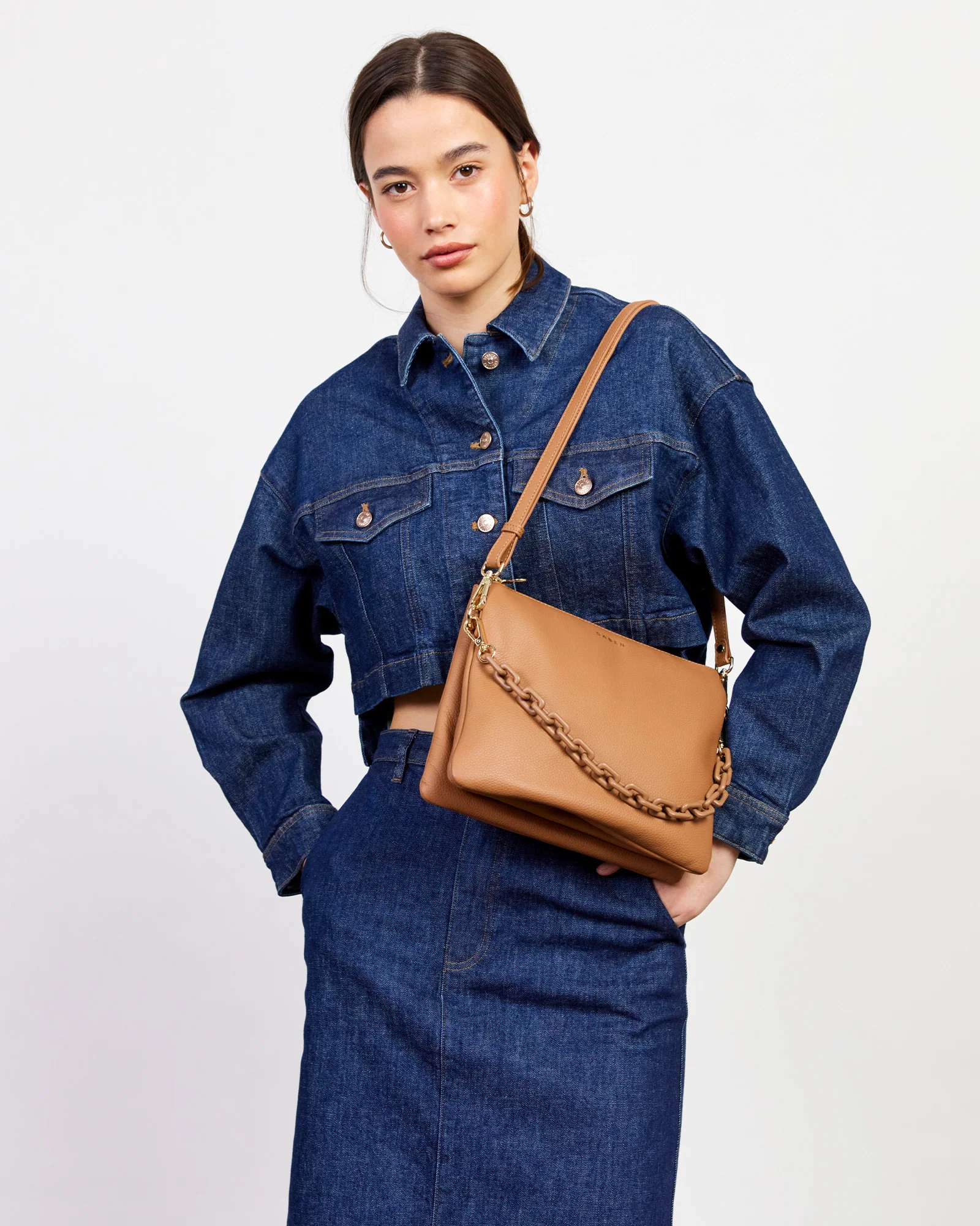 Matilda Crossbody - Toffee + Tonal Chain - Image 2