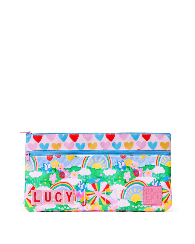 Mini ID Pencil Case - Rainbow Garden