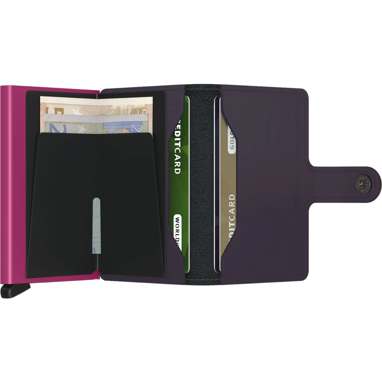 Miniwallet - Matte Dark Purple-Fuchsia - Image 3