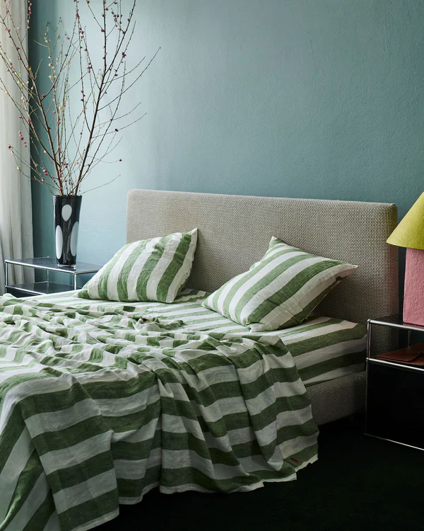 Fitted Sheet - Moss Stripe - Image 4