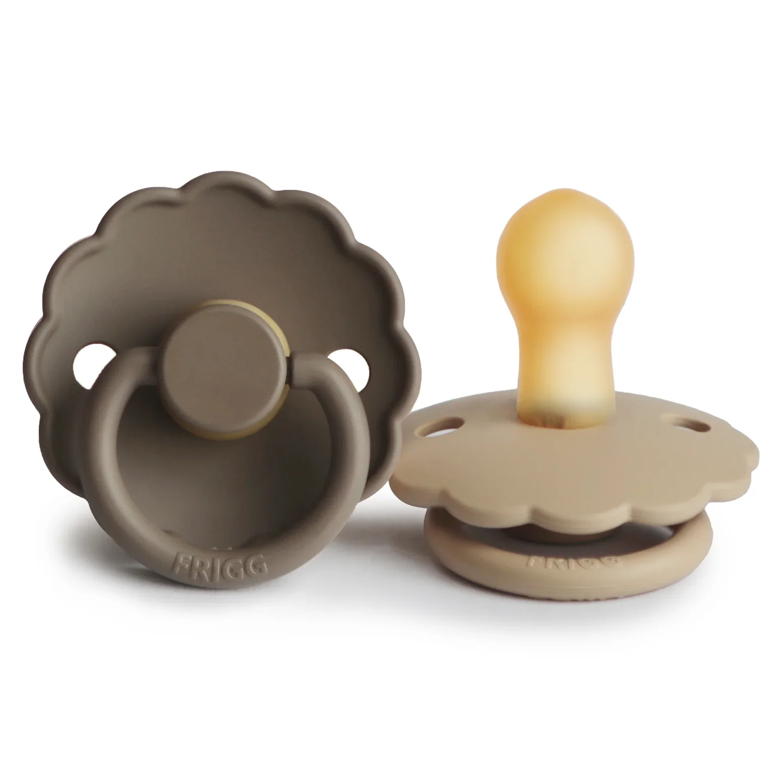 Natural Pacifier - Daisy - Portobello & Croissant