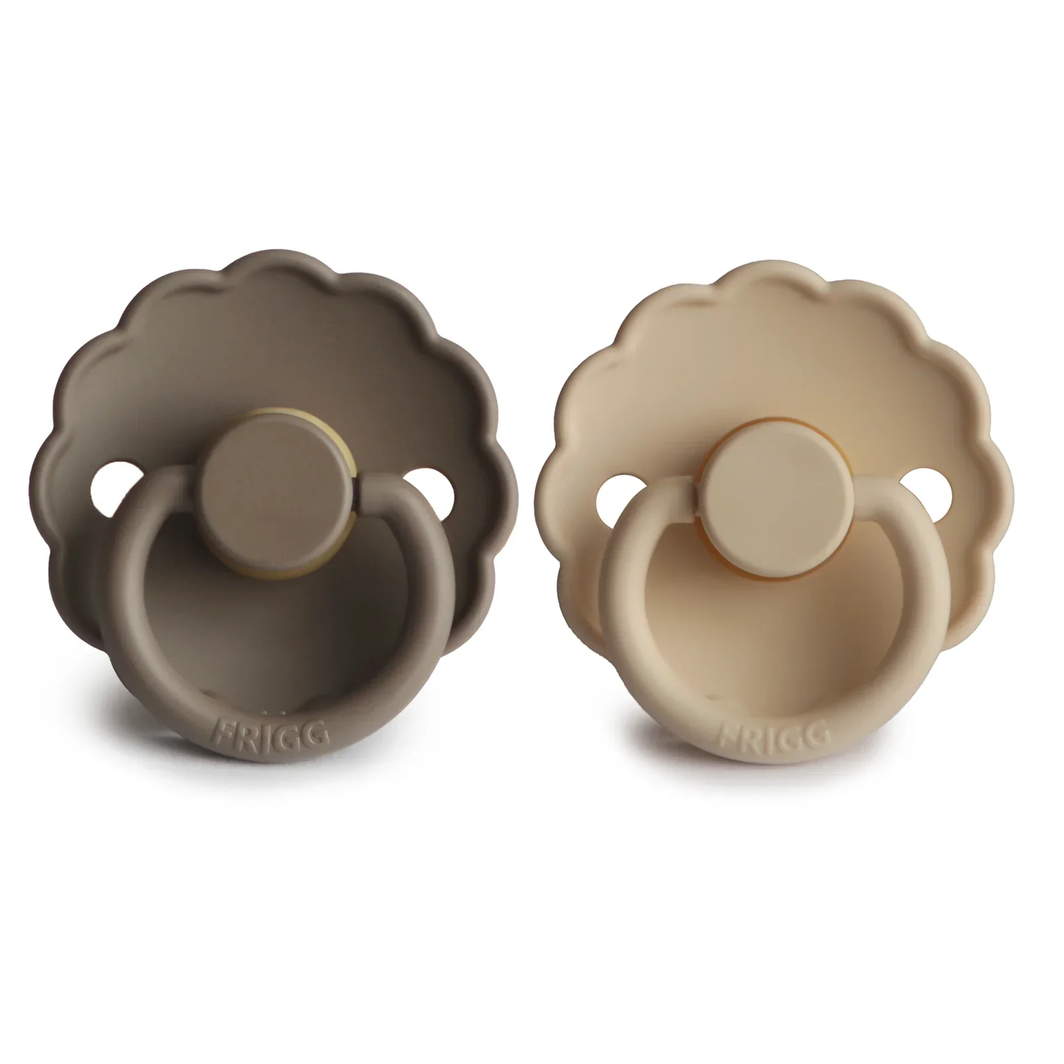 Natural Pacifier - Daisy - Portobello & Croissant - Image 2