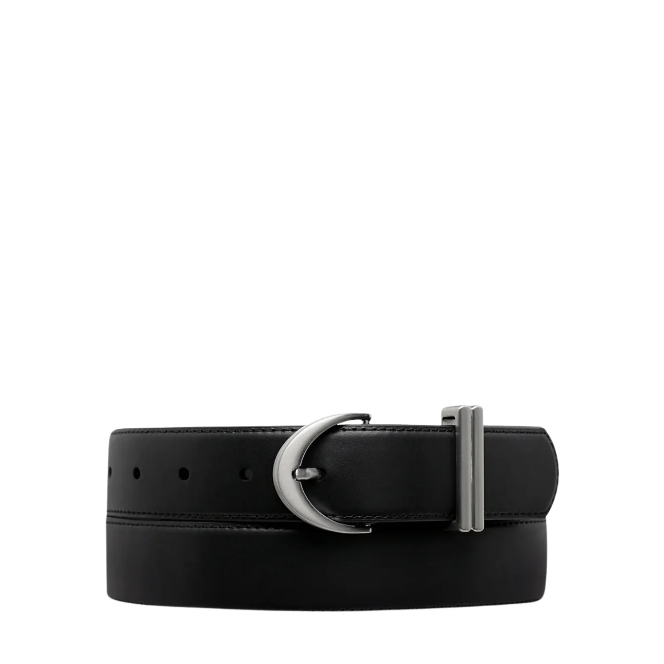 Under Your Spell Belt - Black Nappa/Silver