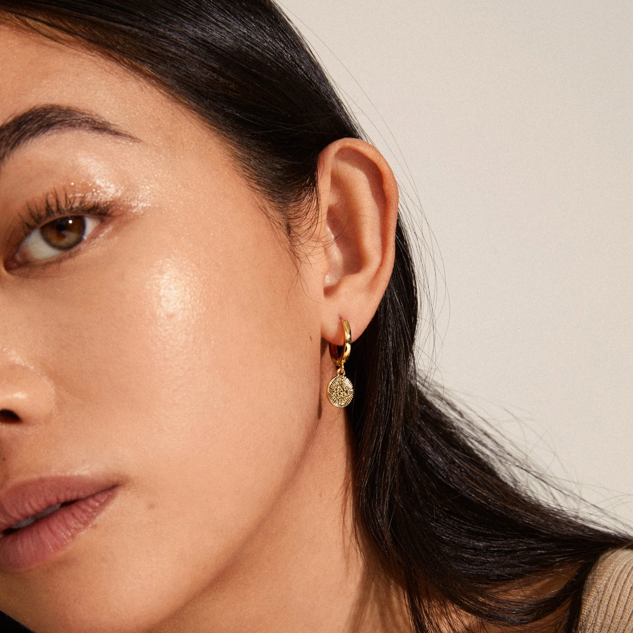 Nomad Hoop Earrings - Gold Plated - Image 2