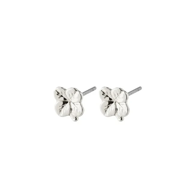 Octavia Clover Earrings - Silver Plated