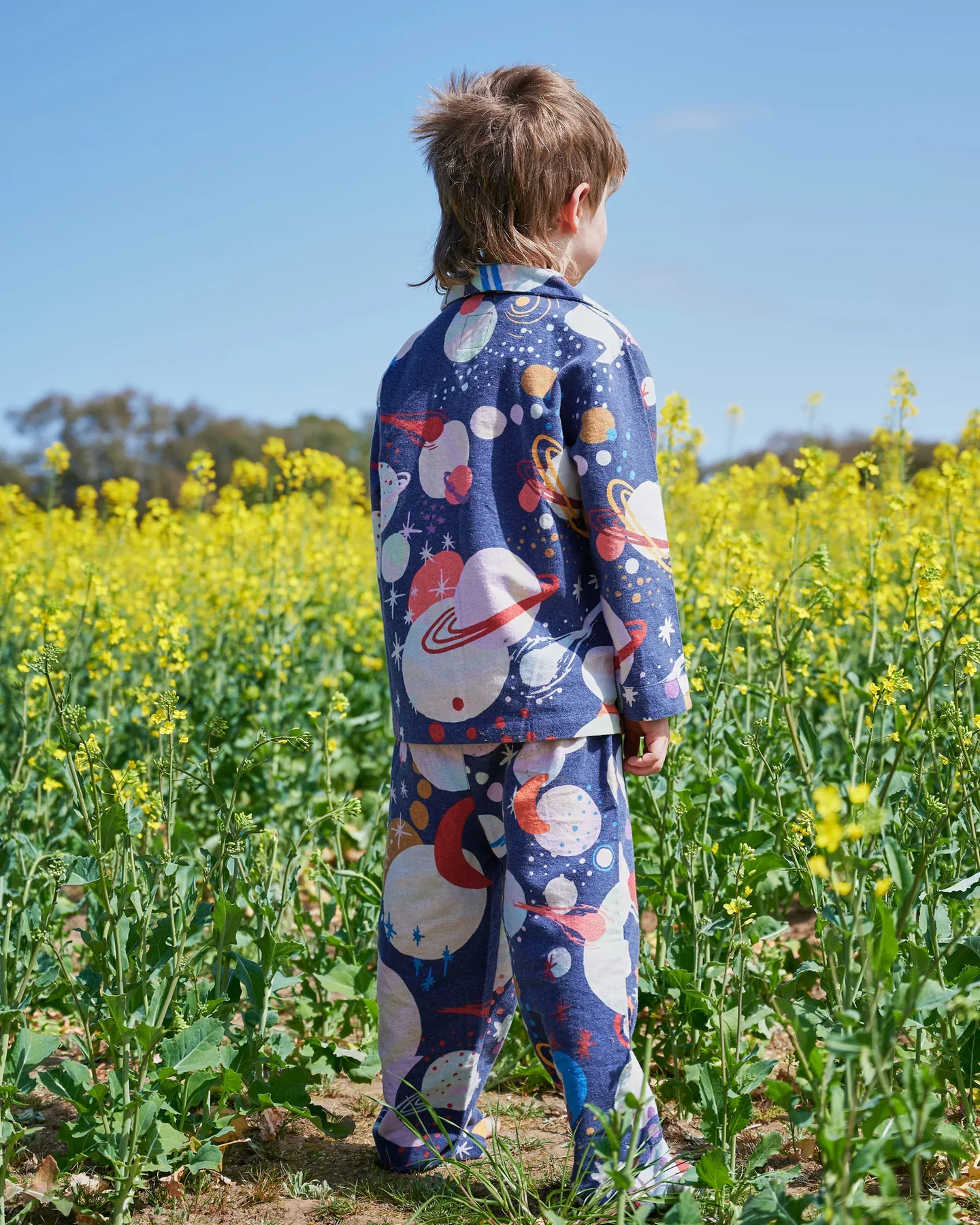 Kids Flannelette Pyjama Set - Planet - Image 5