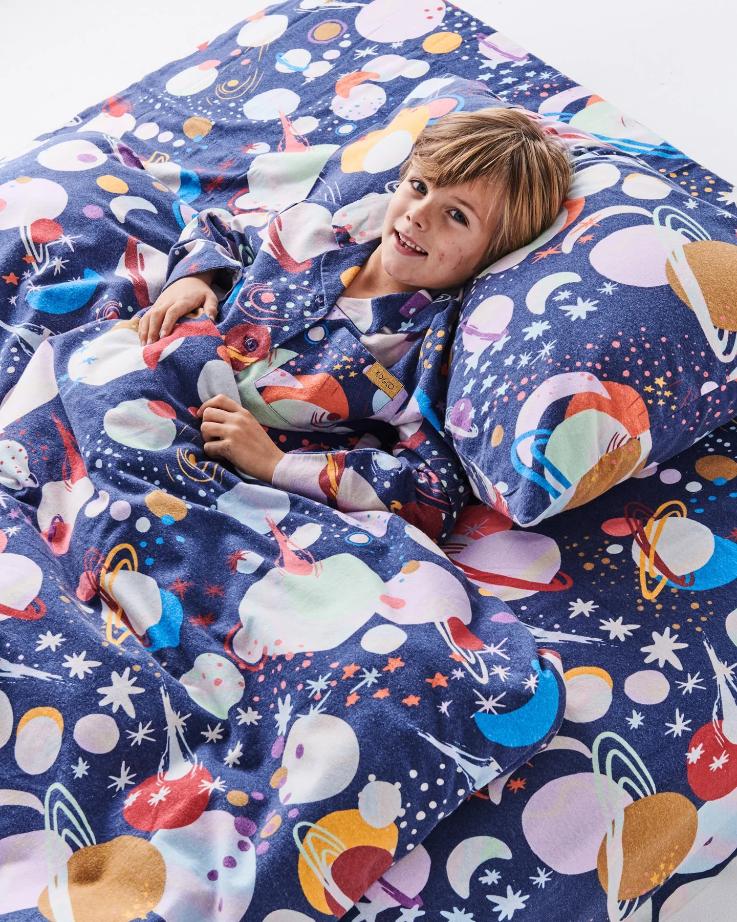 Kids Flannelette Pyjama Set - Planet - Image 6