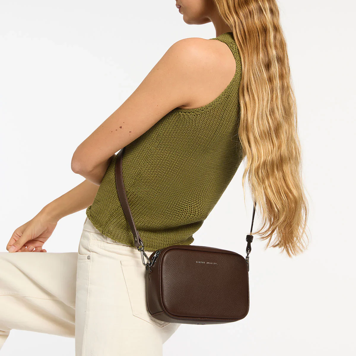 Plunder Bag with Dual Straps - Cocoa - Image 8
