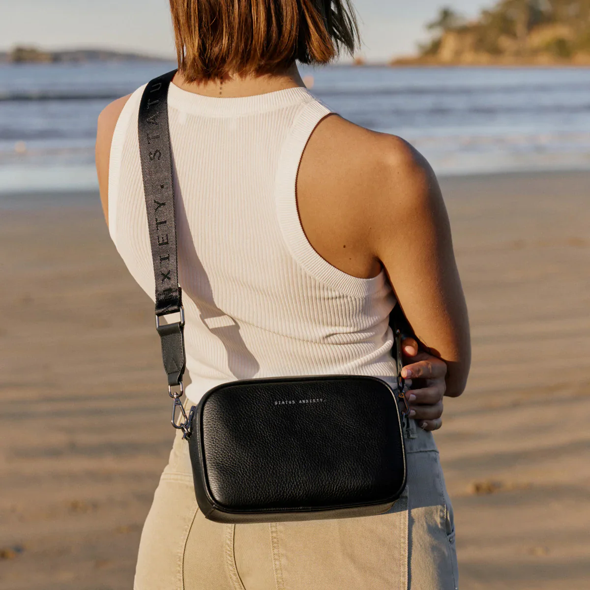 Plunder Bag with Dual Straps - Black - Image 8