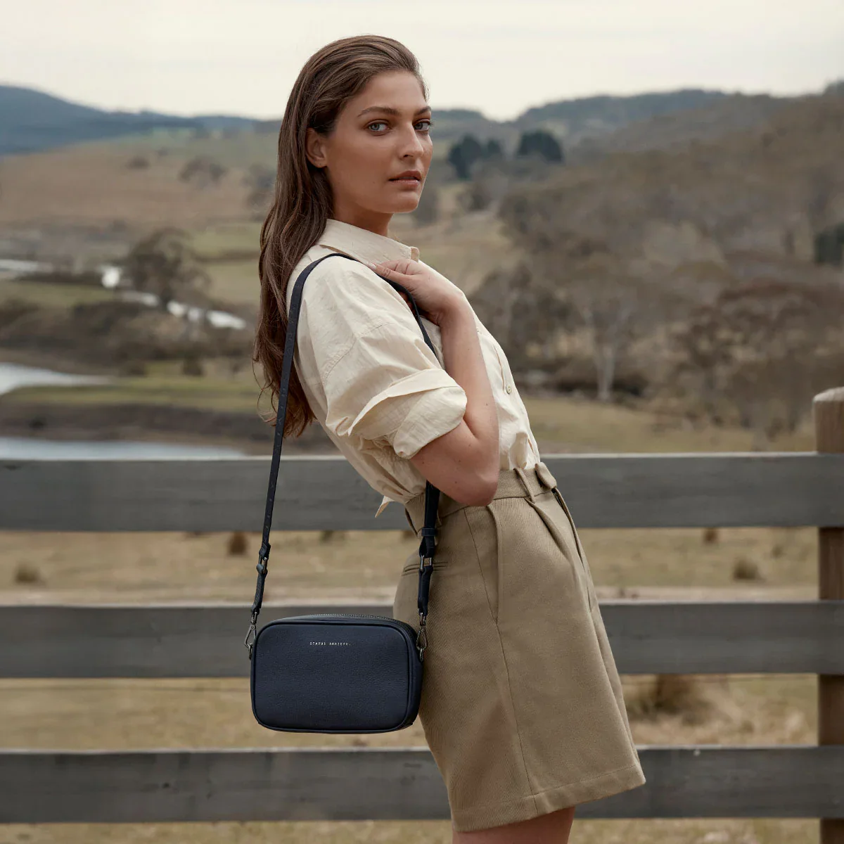 Plunder Bag with Dual Straps - Midnight Blue - Image 2