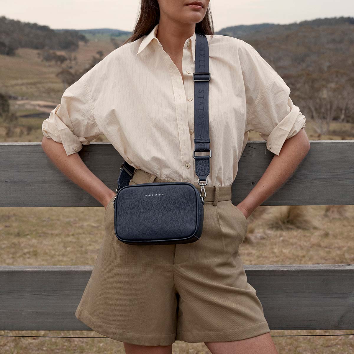 Plunder Bag with Dual Straps - Midnight Blue - Image 4