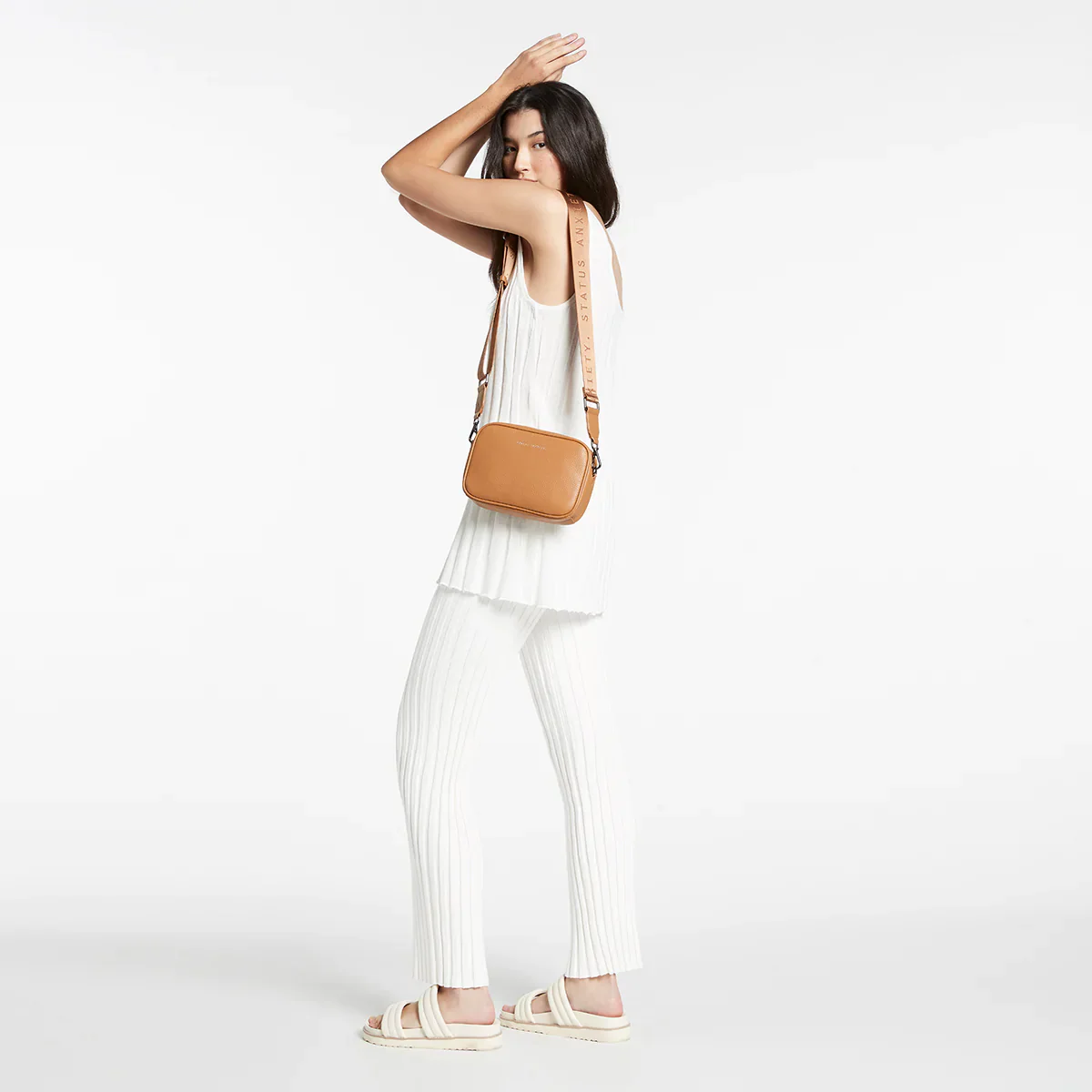 Plunder with Webbed Strap Bag - Tan - Image 8