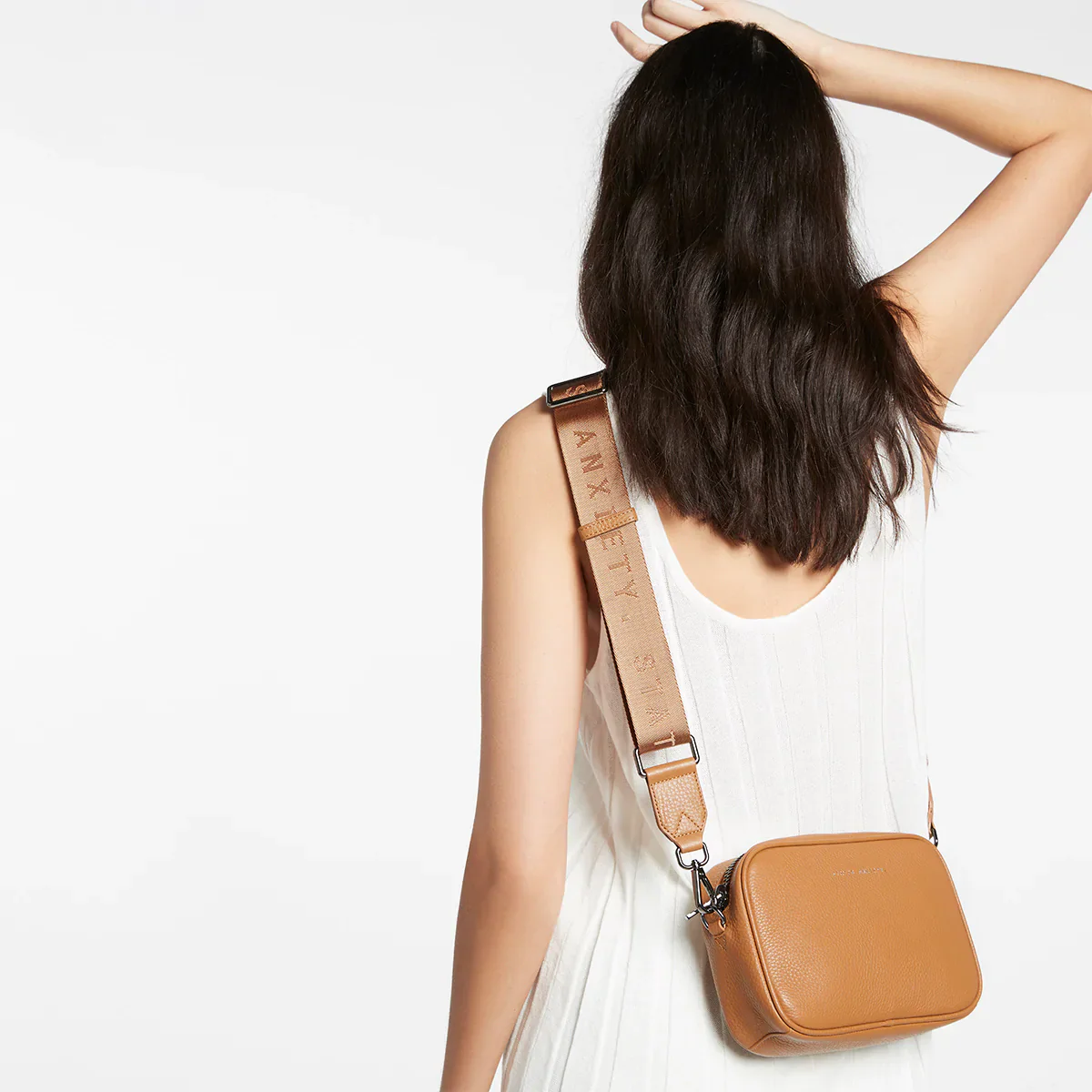 Plunder with Webbed Strap Bag - Tan - Image 9