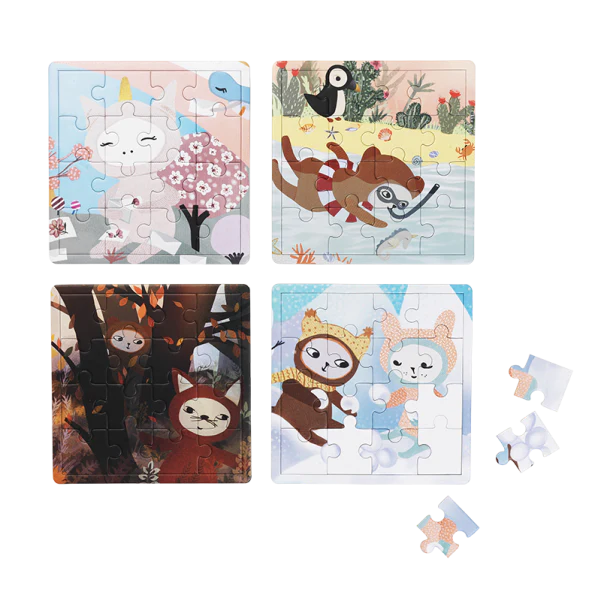 Puzzle Four Seasons - Set of 4 Puzzles - Image 3
