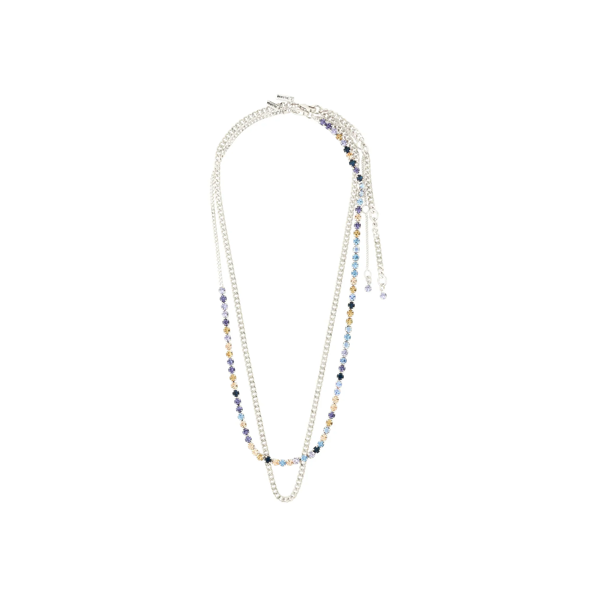 Reign Necklace - 2 in 1 Set - Silver Plated - Image 4