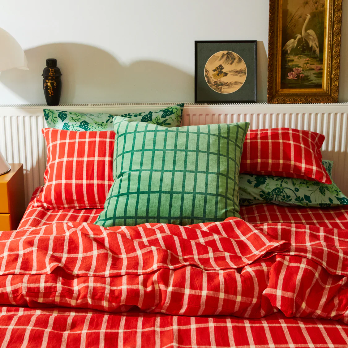 Remi Velvet Cushion - Emerald Feather Insert - Image 3