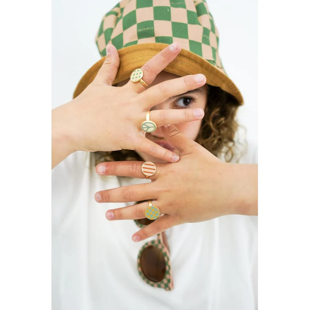 Reversible Bucket Hat - Checks & Stripes - Image 6