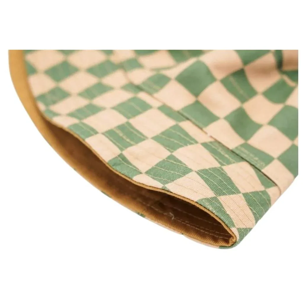 Reversible Bucket Hat - Checks & Stripes - Image 8