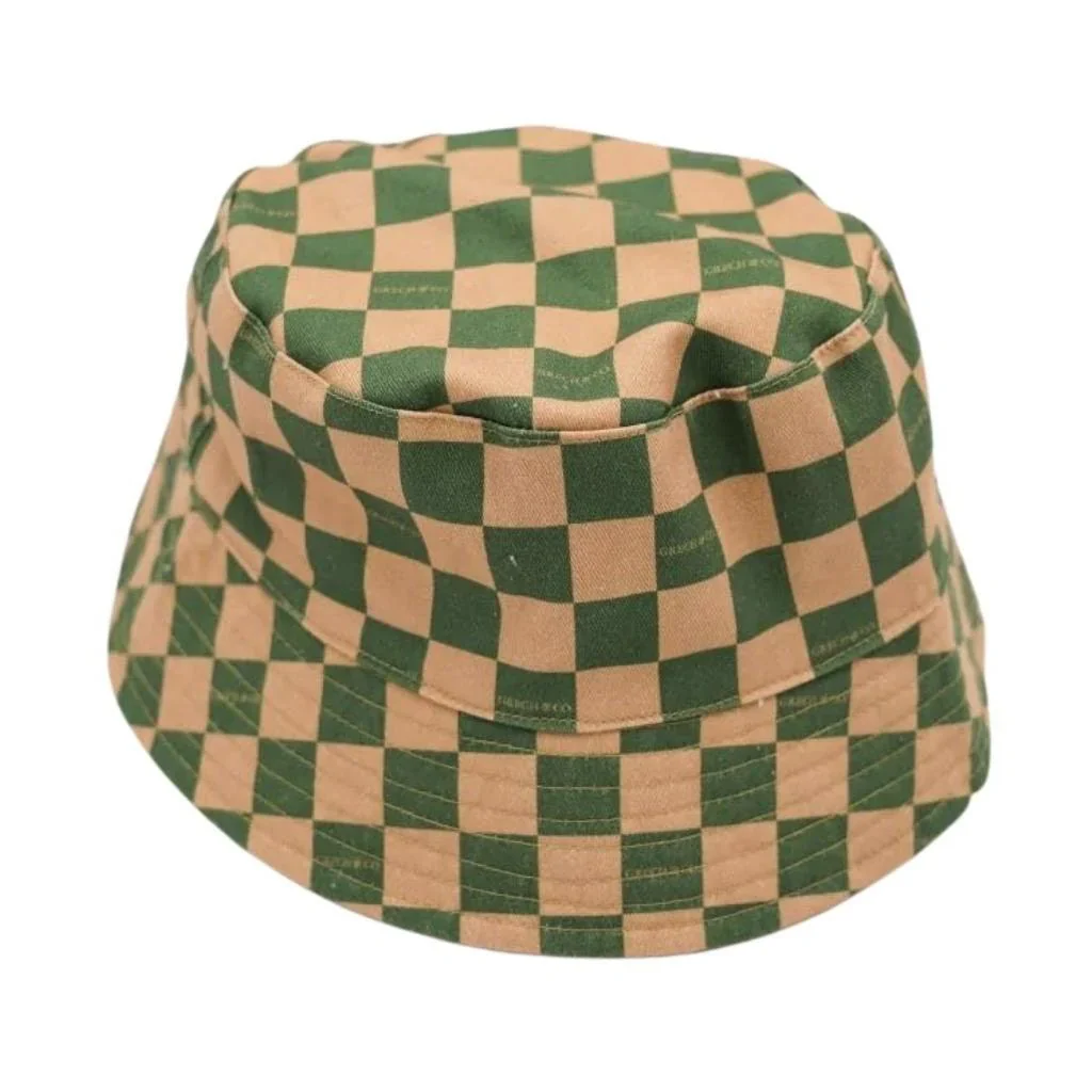 Reversible Bucket Hat - Checks & Stripes - Image 9