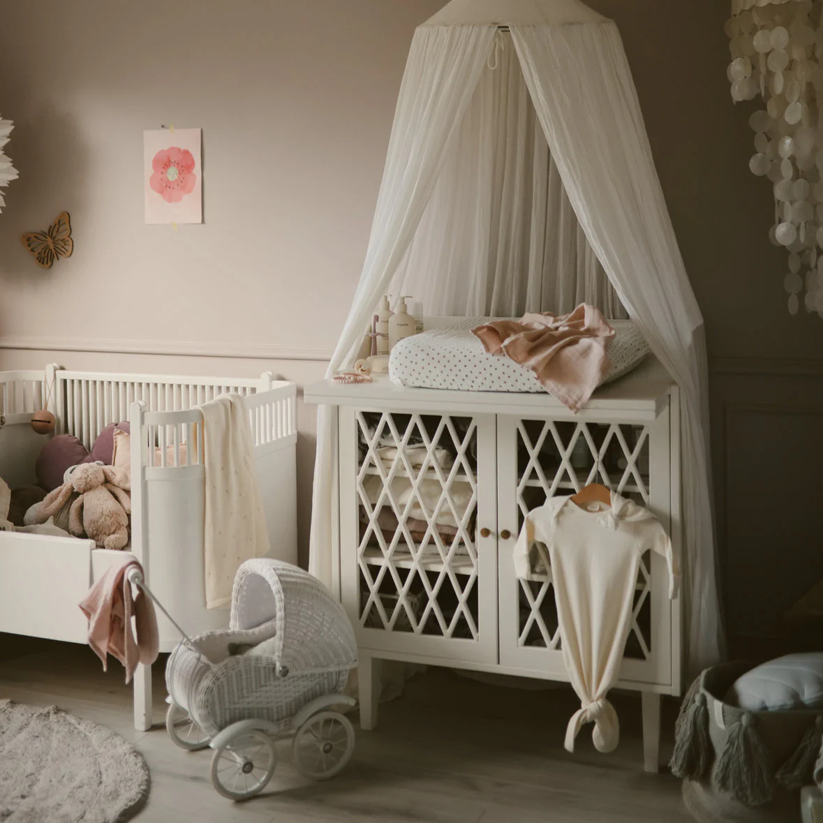 Ribbed Knotted Baby Gown - 0-3 Months - Ivory - Image 4