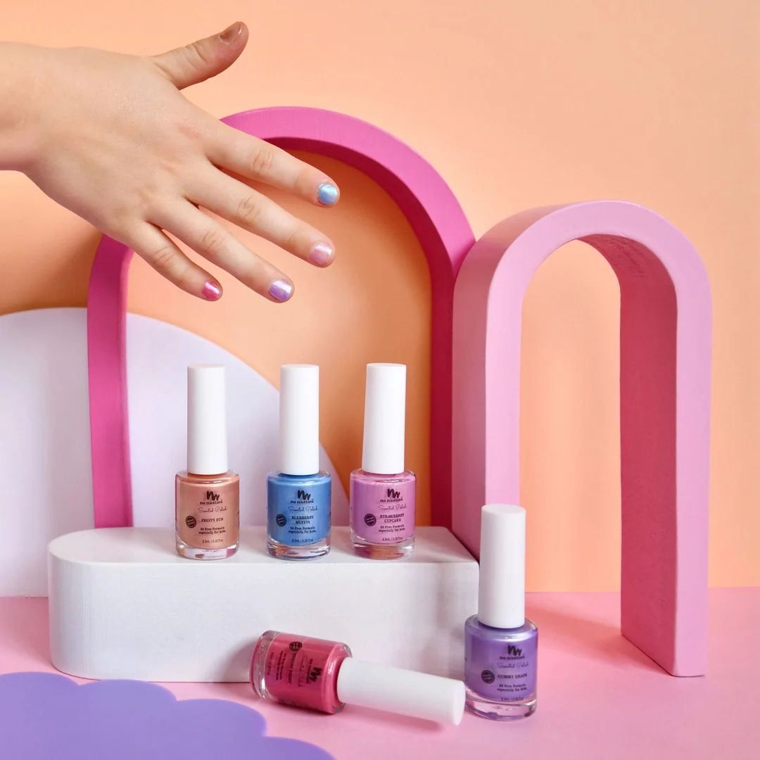 Scented Nail Polish - Birthday Cake - Party Pink - Image 2