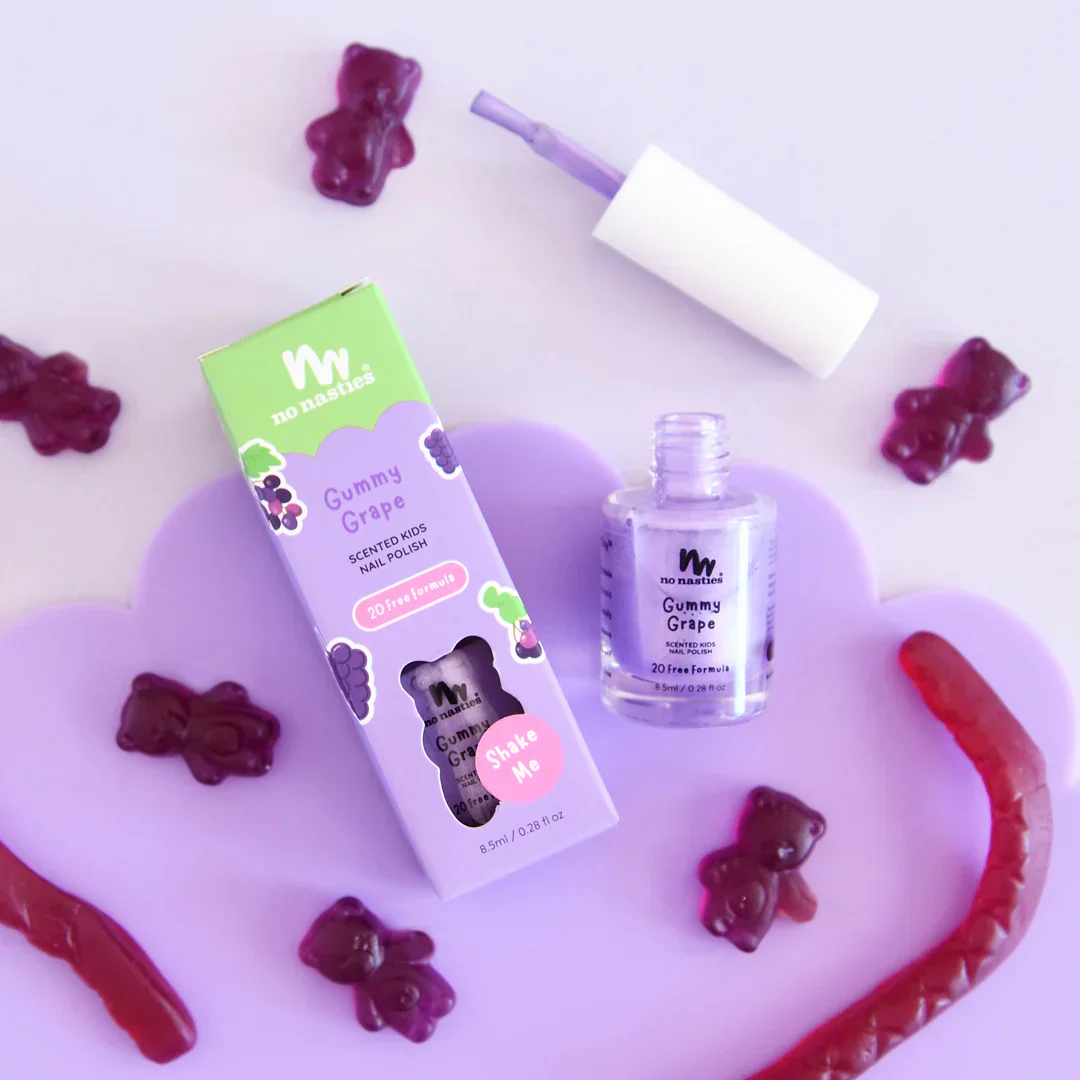 Scented Nail Polish - Gummy Grape - Purple - Image 2