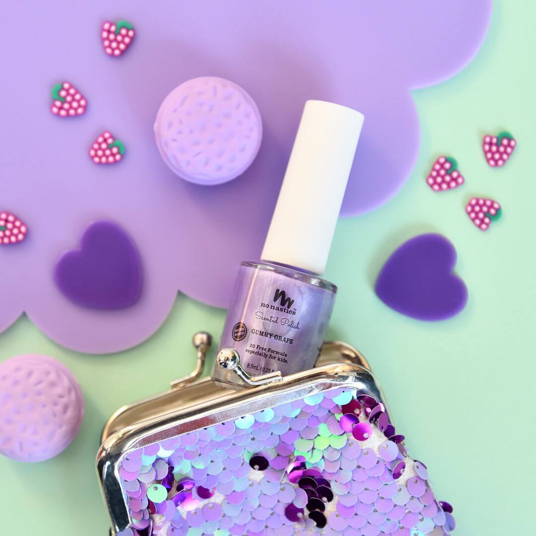 Scented Nail Polish - Gummy Grape - Purple - Image 3