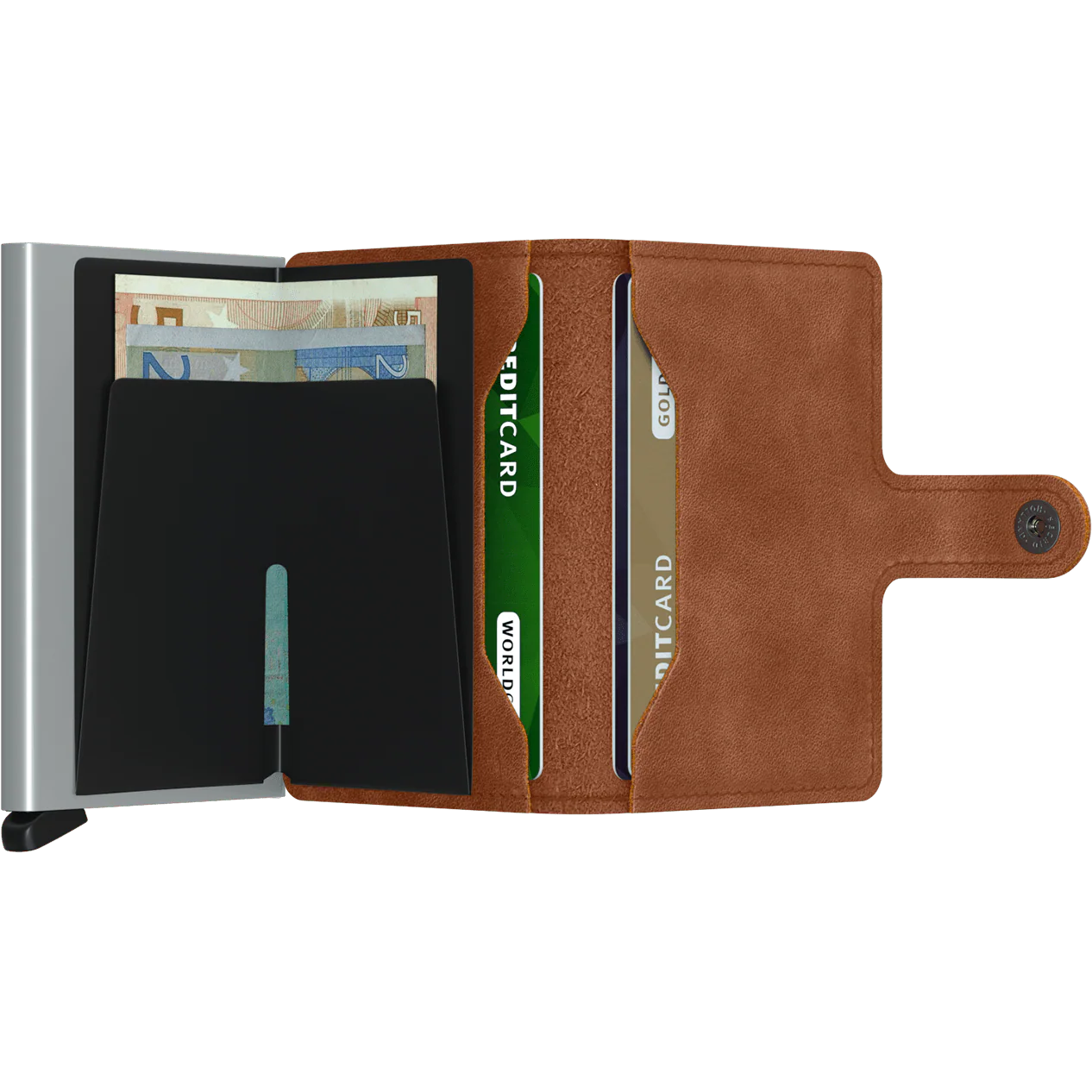 Miniwallet - Vintage Cognac Silver - Image 4