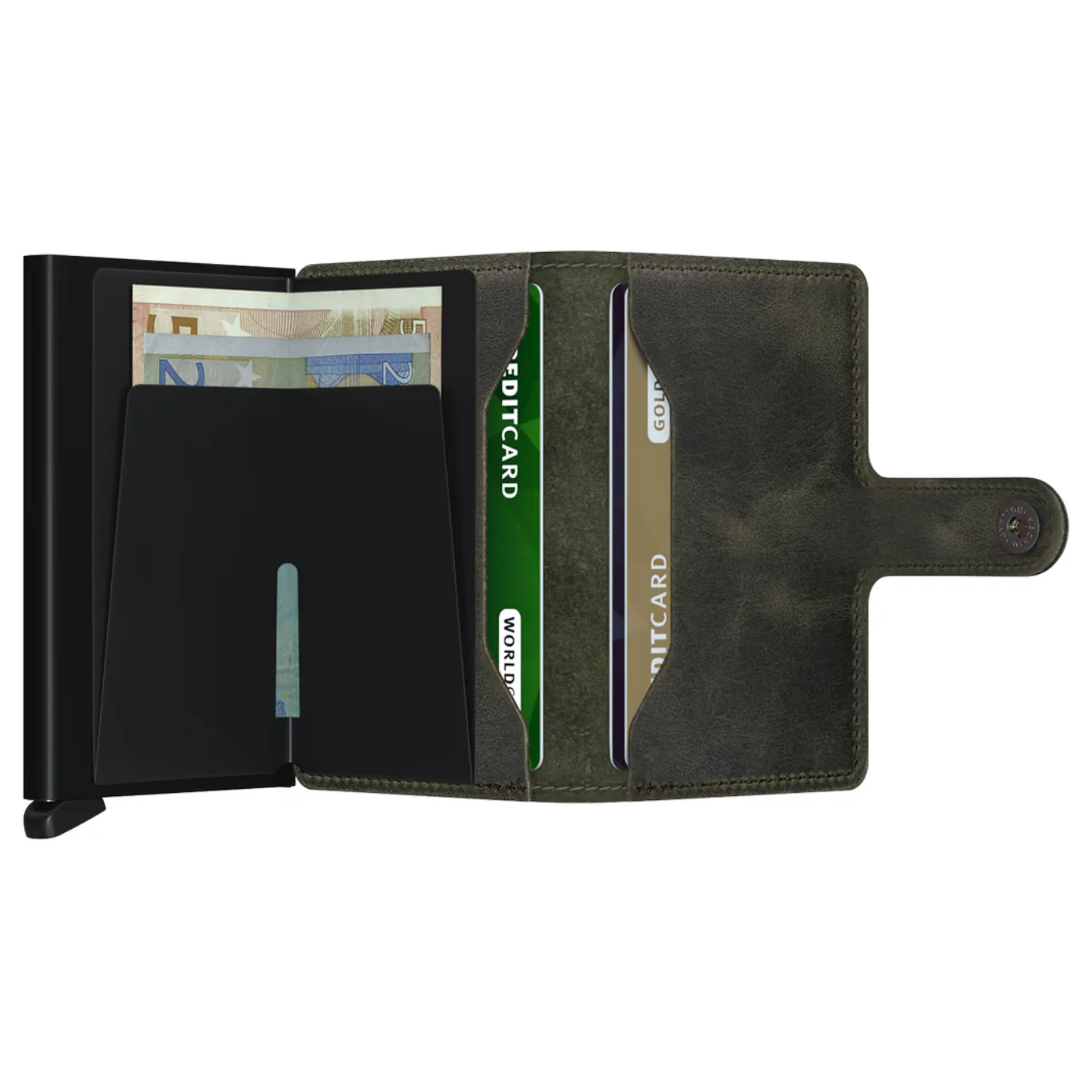 Miniwallet - Vintage Olive-Black - Image 4