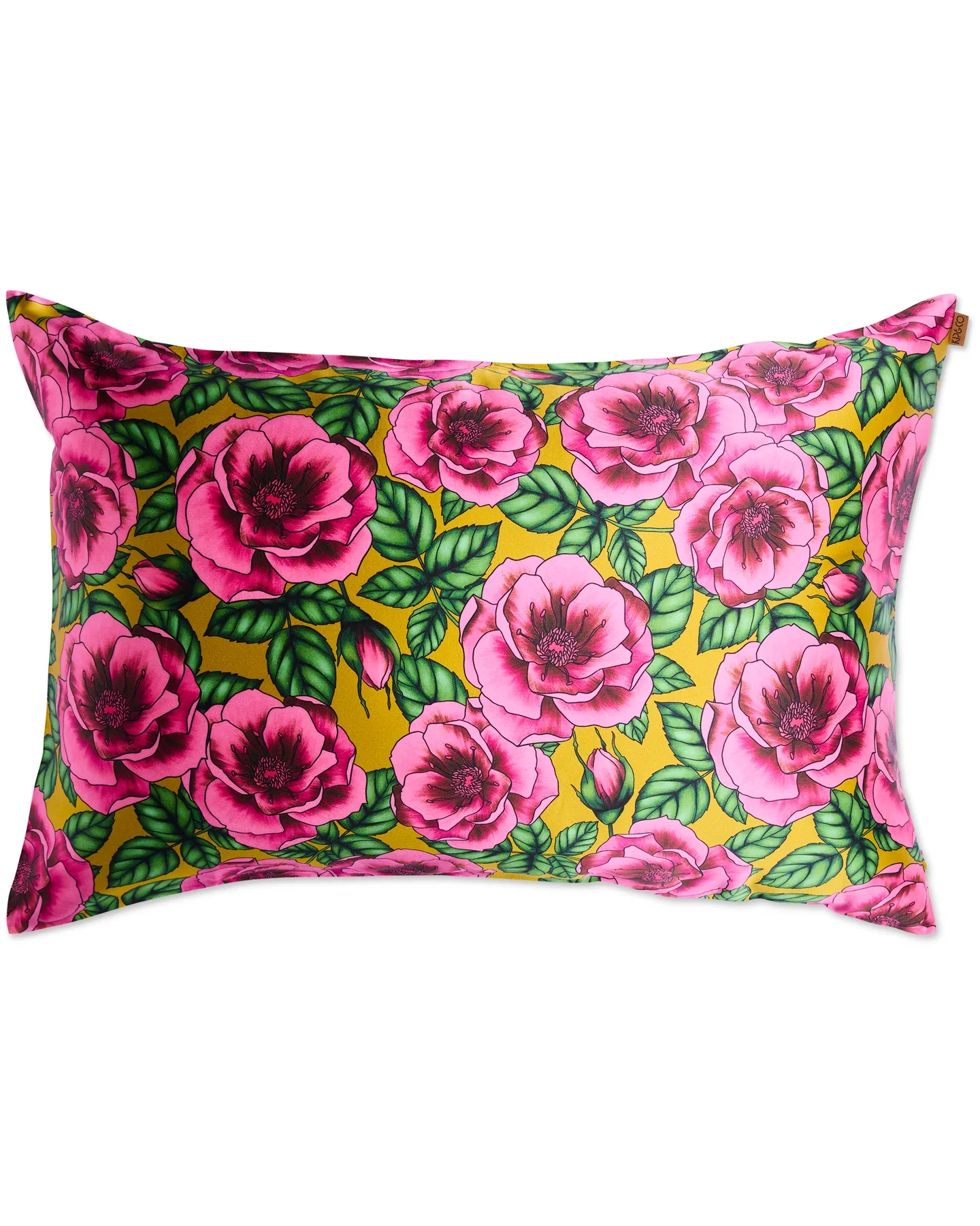 Silk Pillowcase - Golden Peony