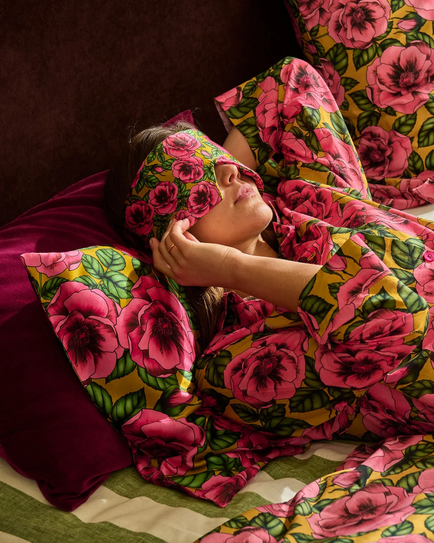 Silk Pillowcase - Golden Peony - Image 2