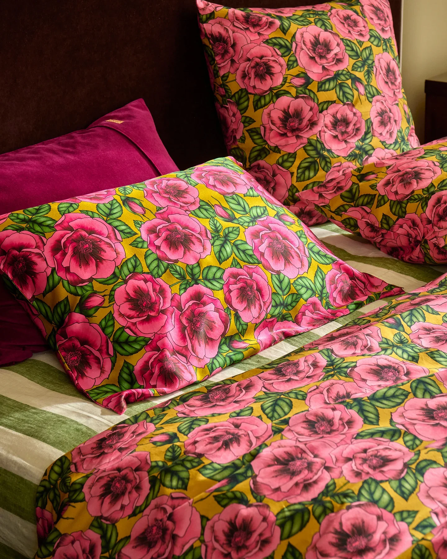 Silk Pillowcase - Golden Peony - Image 4