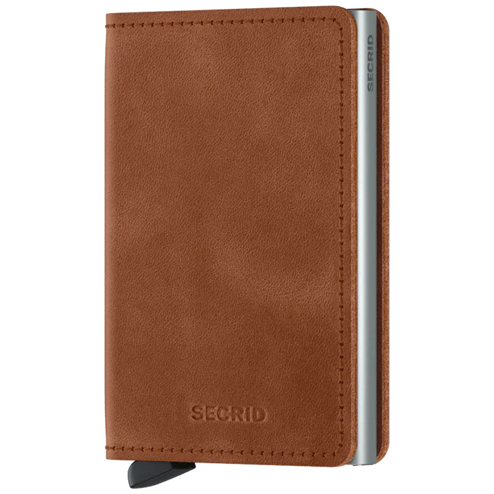 Slimwallet - Vintage Cognac Silver