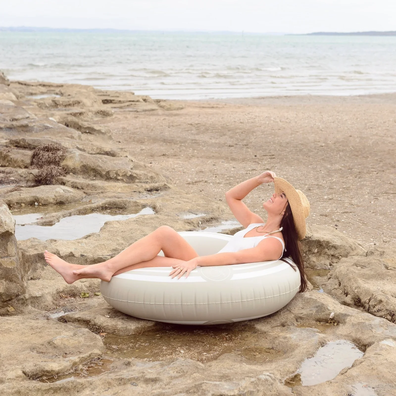 Sporty Oversized Pool Tube - Clay - Image 2