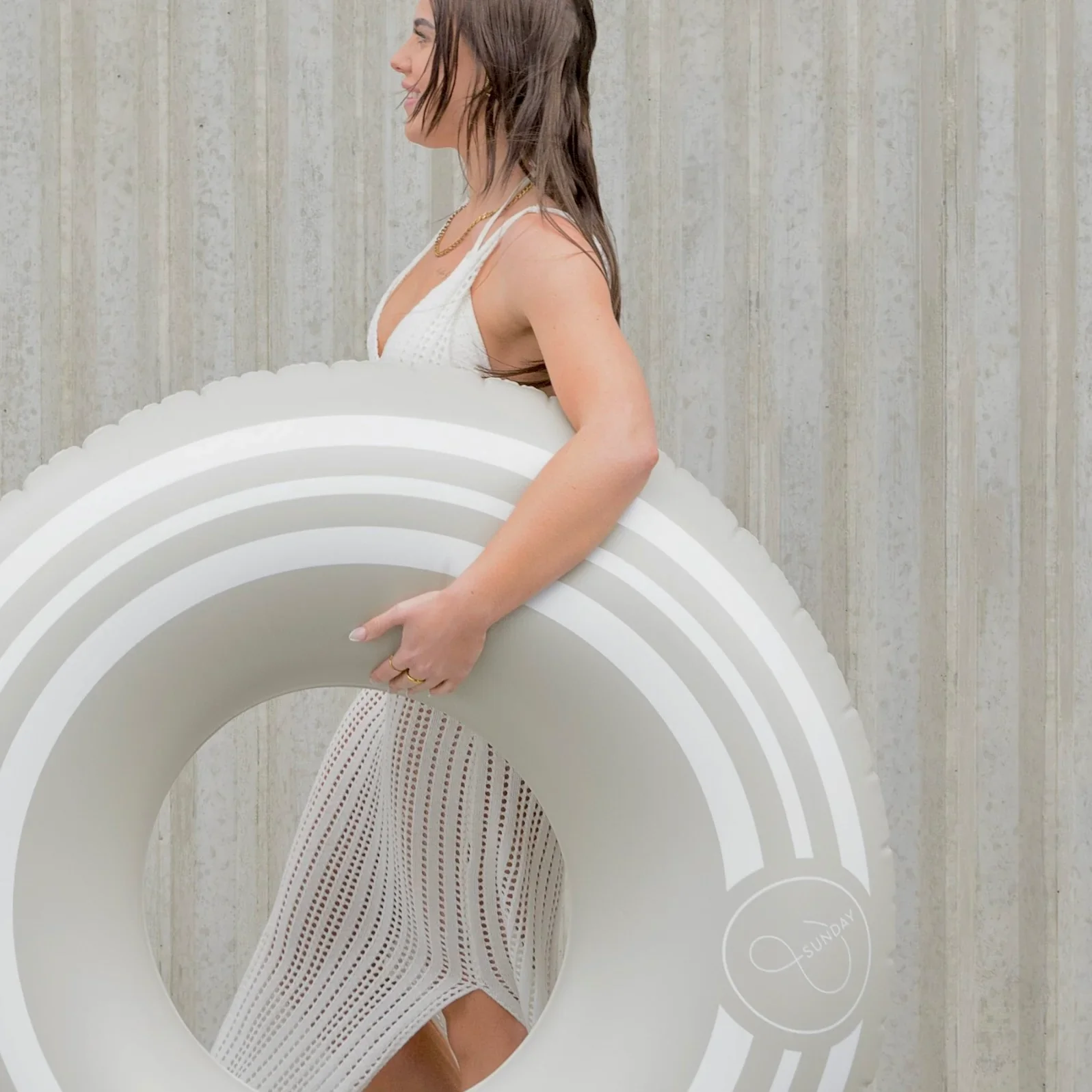 Sporty Oversized Pool Tube - Clay - Image 3