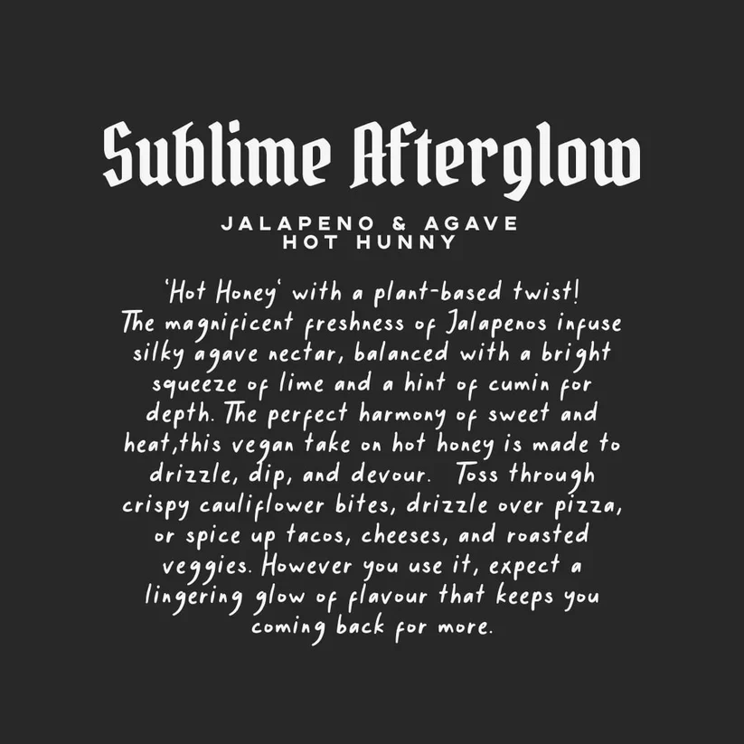 Sublime Afterglow - Jalapeno & Agave Hot Hunny - Image 3