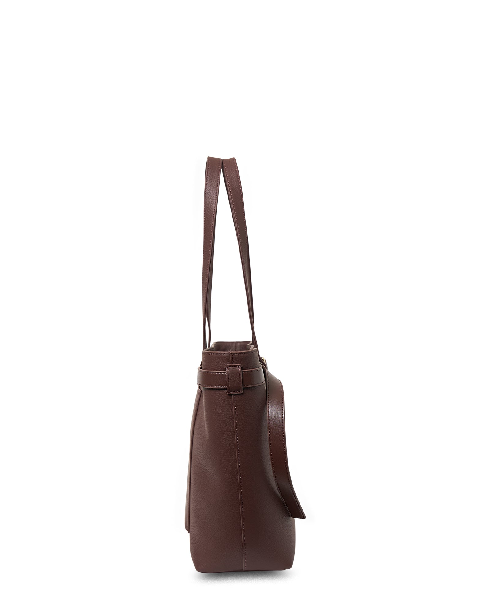 Tabby Shoulder Bag - Espresso + Bronze - Image 4